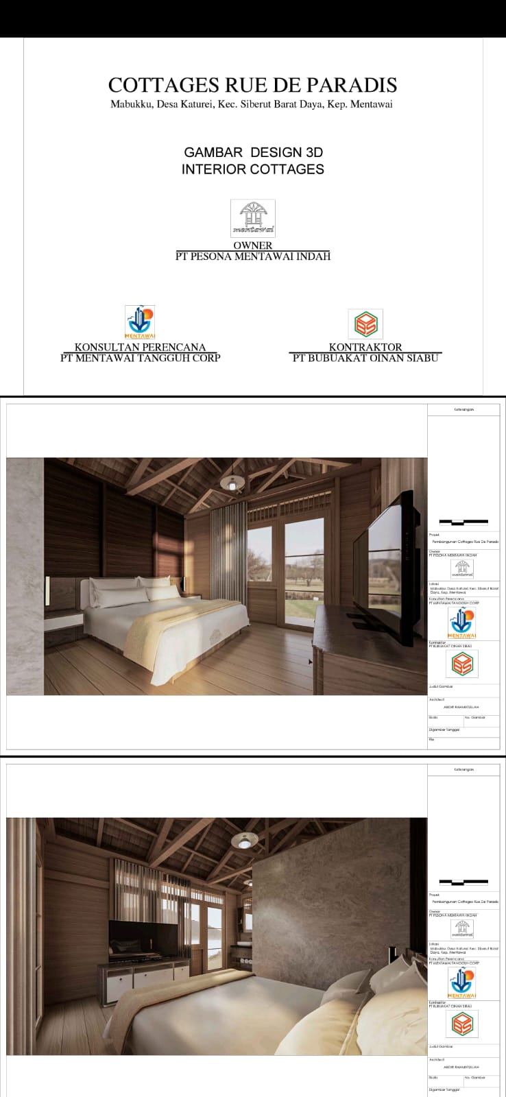 Pekerjaan Design & Built Cottages
